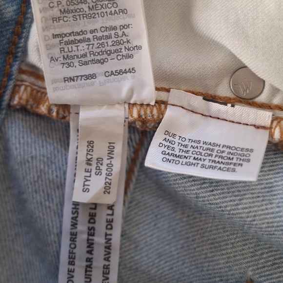 Madewell The Curvy Perfect Vintage Jean Sz 31 Light Wash Denim 100% Cotton - Picture 12 of 13